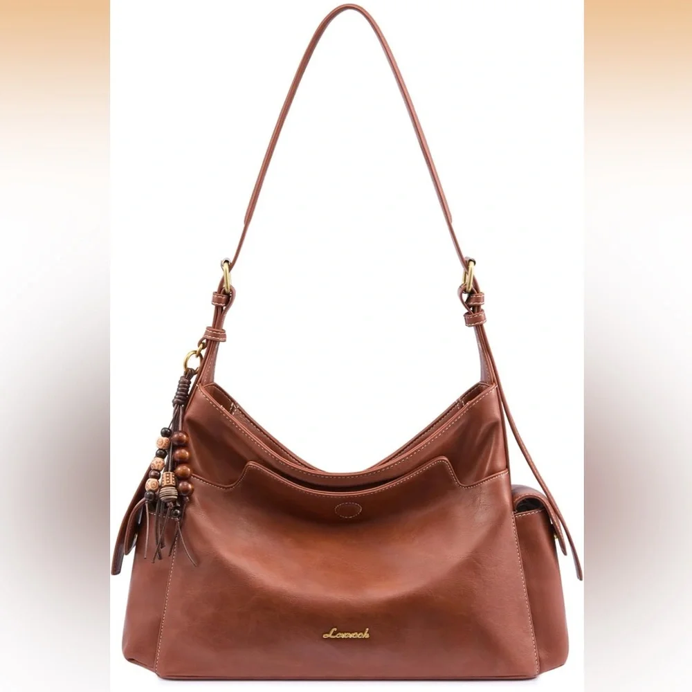 Brown Leather Hobo Bag